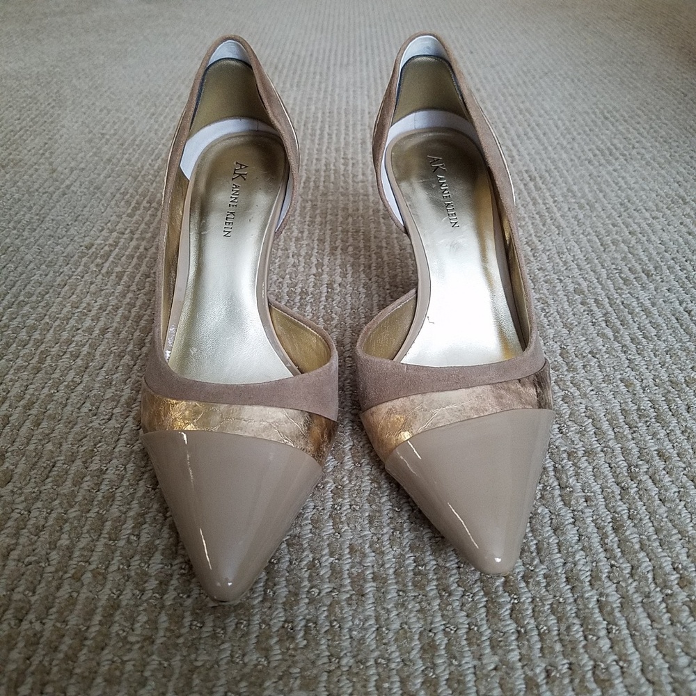Anne Klein 8.5 Nude D'orsay